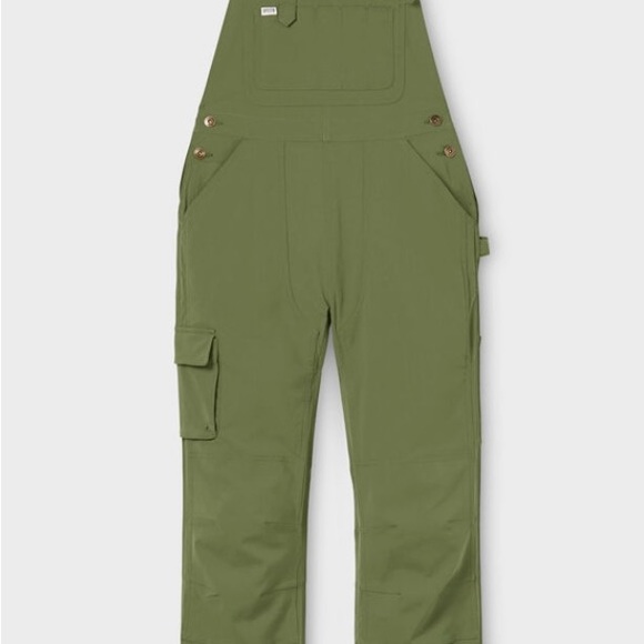 Green Plus Sized Heirloom Gardening Overalls Duluth Trading - Picture 2 of 2